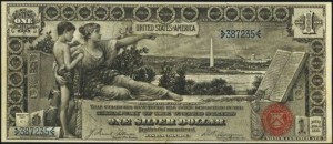 Value Of $1 Silver Certificate Silver Certificate Blue Seal Bills ...