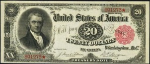 Treasury Notes | 1890 & 1891 Treasury Notes | Old Money | Antique Money